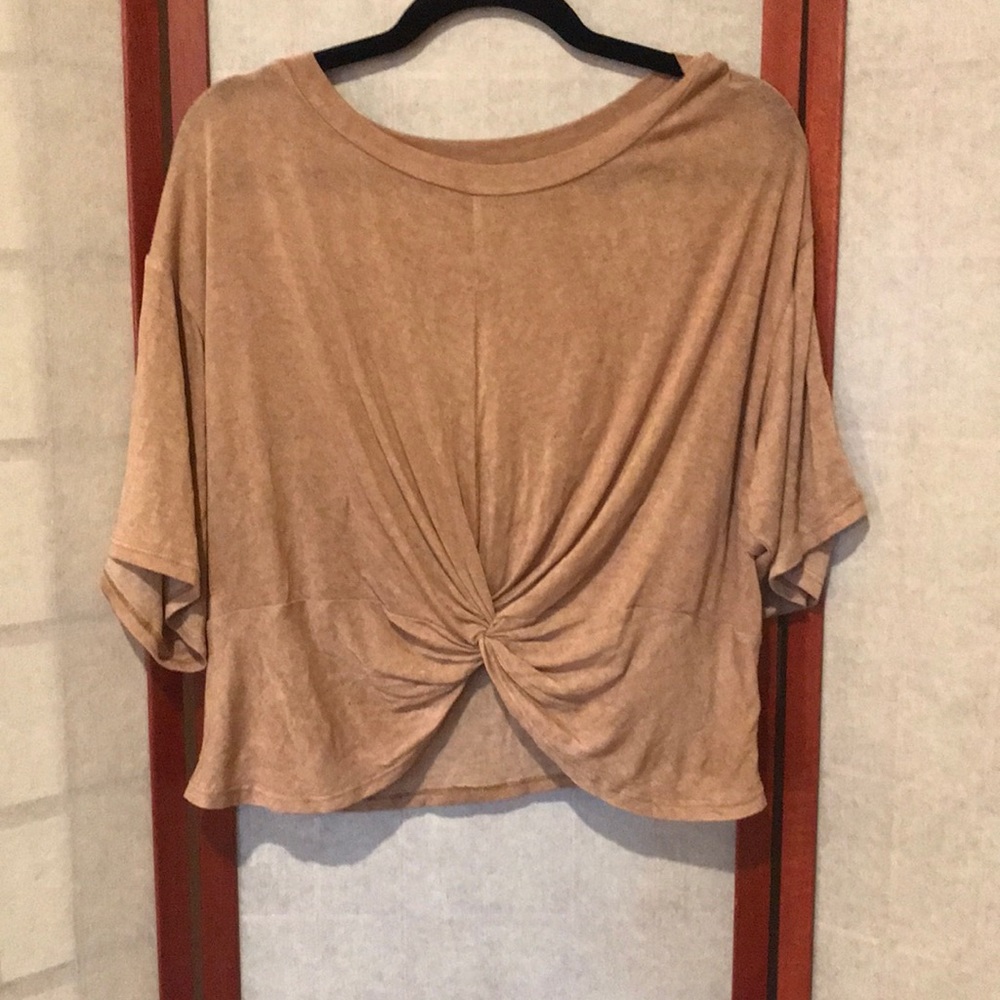 Pink tie tee
